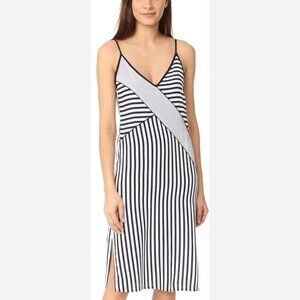 Splendid Boardwalk Striped Slip Dress Navy & White Beach Size Medium